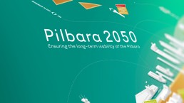Pilbara 2050 Infographic, Illustration, Graphic Design